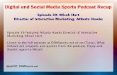 Episode 39 of the DSMSports Podcast w/ Micah Hart of the Atlanta Hawks