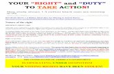 YOUR RIGHT & DUTY TO TAKE ACTION BROCHURE - (ENGLISH)