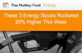 These 3 Energy Stocks Rocketed 20% Higher This Week