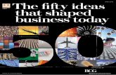 The fifty ideas that shaped business today by Financial Times and BCG