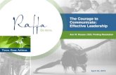 2015-04-23 The Courage to Communicate - Effective Leadership