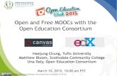 Open MOOCS with the Open Education Consortium