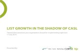 List Growth In the Shadow of CASL (Canada Anti-Spam Law)