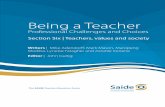 Being a Teacher: Section Six - Teachers, values and society