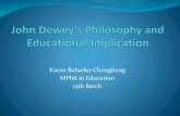 John dewey’s  philosophy and educational implication