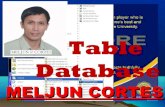 MELJUN CORTES table and database