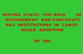0874 Tripura State: The Role of Government and Panchyati Raj Institutions in Large-Scale Adoption of SRI