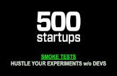 [WDM 2015] 500 Startups >> Dominic Coryell, "The Hustler's Guide To Experimentation: Using Smoke Tests To Explore Product Ideas Without Wasting Time & Resources"