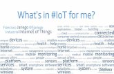 What's in #IoT for me? - IoTSummit15