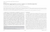 Potential aggregation prone regions in biotherapeutics