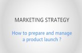 Marketing strategy : how to manage a product launch ?