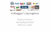 A Blogger’s Springtime