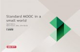 Standard MOOC in a small world
