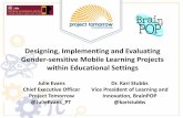 Designing, Implementing and Evaluating Gender-sensitive Mobile Learning Projects within Educational Settings
