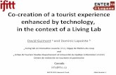 Co-creation of a tourist experience enhanced by technology, in the context of a Living Lab