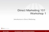 Direct Marketing 101   Workshop 1