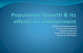 Population growth & its effect on environment