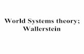 World system theory; Wallerstein