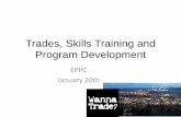 Eppc trades, skills training and program development 2015
