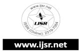 International Journal of Science and Research (IJSR) | Online Research Platform for Engineers and Science Scholars