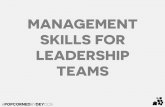 Management Skills Inventory for Teams (Results)