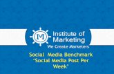 Social media benchmark_ social media post per week