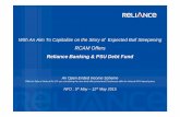 Reliance banking psu debt fund product presentation call mutual fund advisor ananadaraman @ 944 529-6519