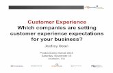 Jeofrey bean   who sets experience expectations - slides