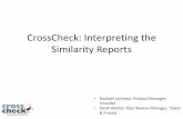CrossCheck Similarity Reports for Crossref Webinar