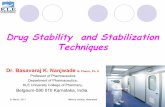Drug stability and stabilization techniques