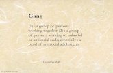 Gang analysis 2010