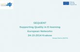 SEQUENT supporting quality in e-learning