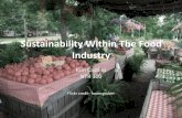 Sustainability Within the Food Industry