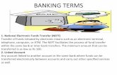 Banking terms