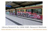 Crim 4385 undergraduate research methods spr15