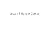 Lesson 8 hunger games