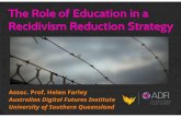 The Role of Education in a Recidivism Reduction Strategy