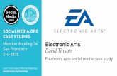 Electronic Arts: Social media case study, presented by David Tinson
