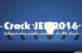 Crack JEE 2016 - Analysis of Previous JEE Main Papers