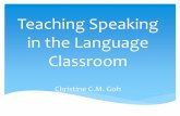 Teaching speaking in the language classroom