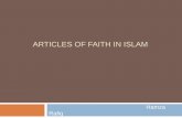 Articles Of Faith In Islam