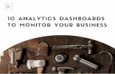 10 Analytics Dashboards To Monitor Your Business