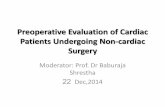 pre op evaluation of cardiac pts for non-cardiac surgery