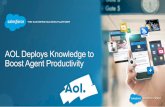 AOL Deploys Knowledge to Boost Agent Productivity (January 22, 2015)