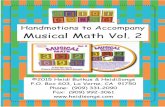 Musical Math Vol. 2 Lyrics & Hand Motions