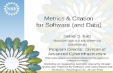 Metrics & Citation for Software (and Data)
