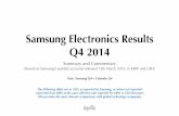 Samsung q4'14 audited commentary introduction