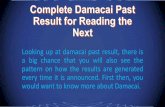 Complete Damacai Past Result for Reading the Next