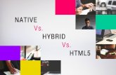 Native vs. hybrid vs. html5