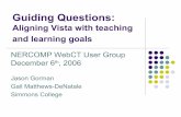 Guiding Questions: Aligning Online Course Experiences with Teaching and Learning Goals